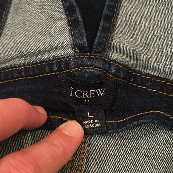 J CREW Skinny overalls in signature stretch / LARGE / DEEP TIDAL BLUE WASH - Picture 5 of 5